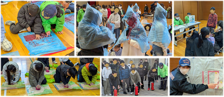 本庄小学校防災学習の様子