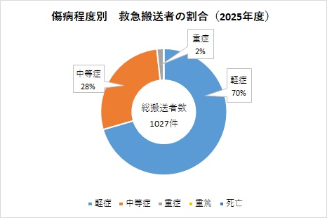 R7傷病程度別搬送者数