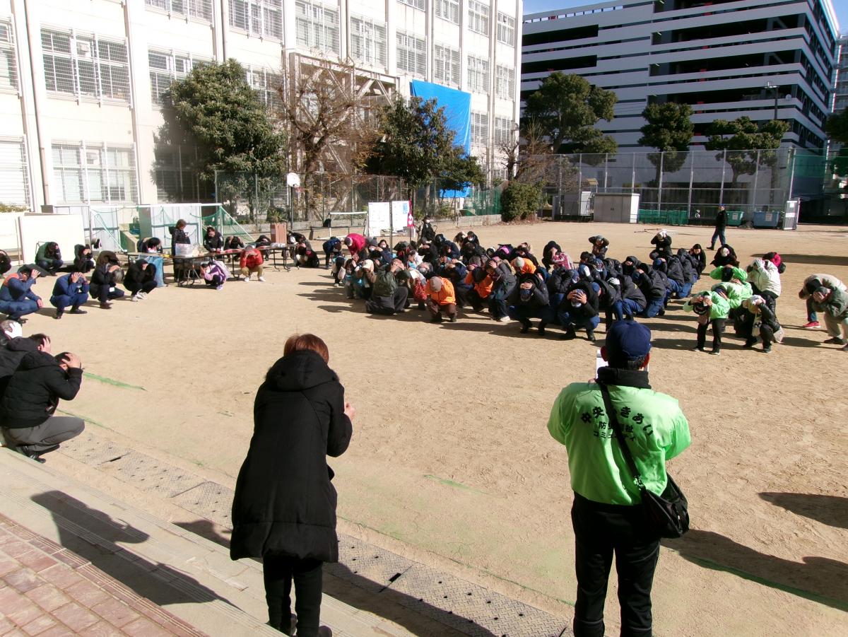 訓練開始（シェイクアウト訓練）