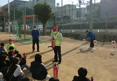 夢野の丘小学校防災学習菊水防コミ