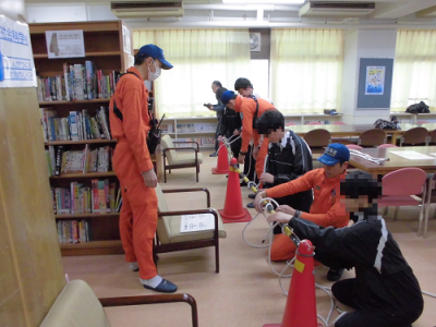 港島学園ロープ結索訓練