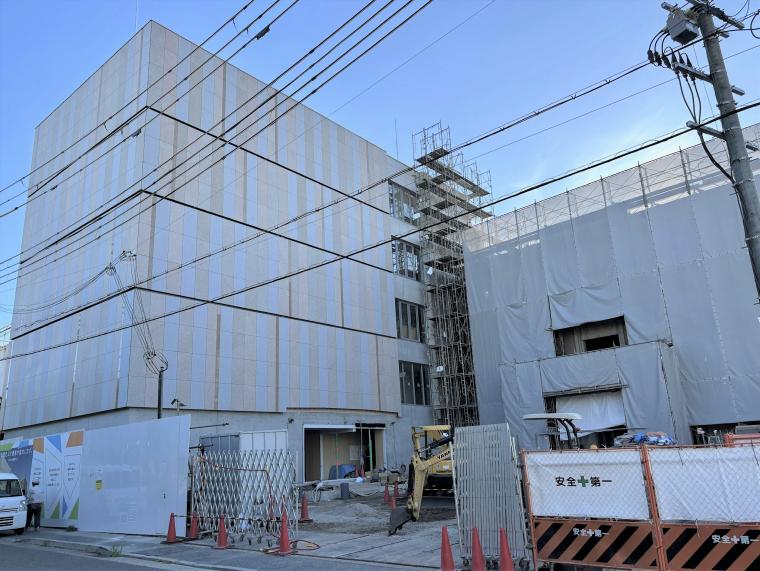 歴史公文書館整備工事の現場の状況（2025年9月2日）