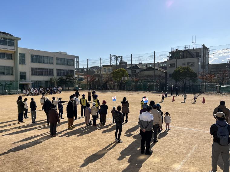 原田中学校支部グランドゴルフリレー大会