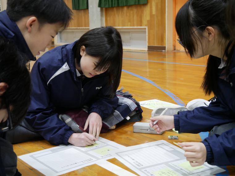 授業の生徒の様子