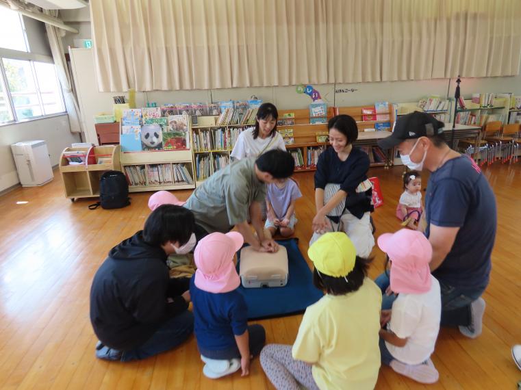 救急訓練の様子