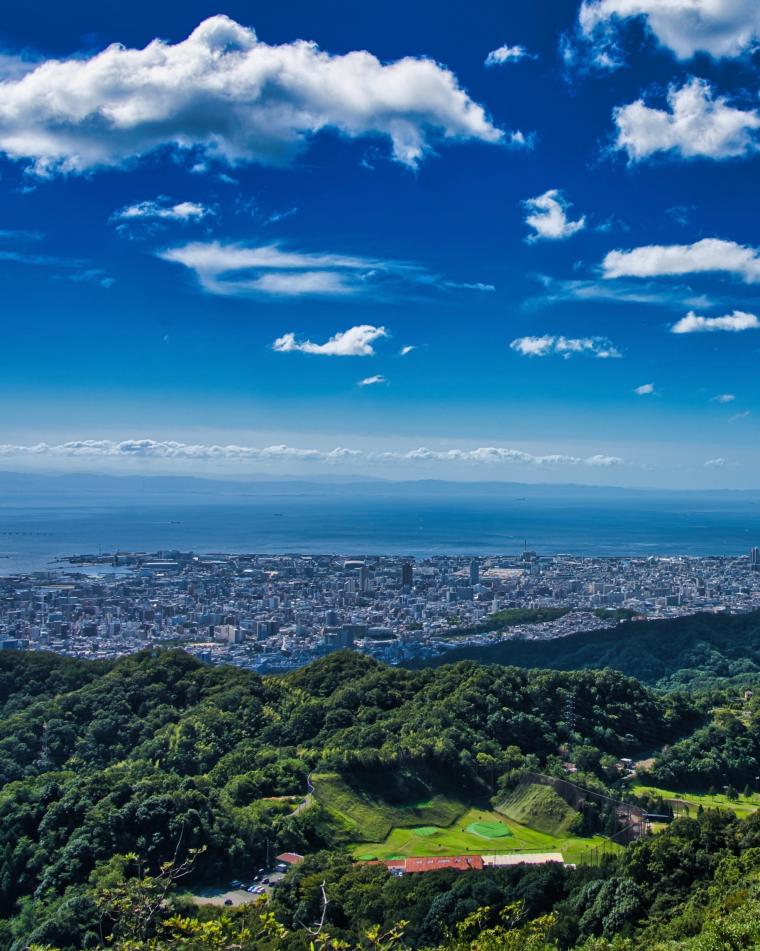 神戸の山と海