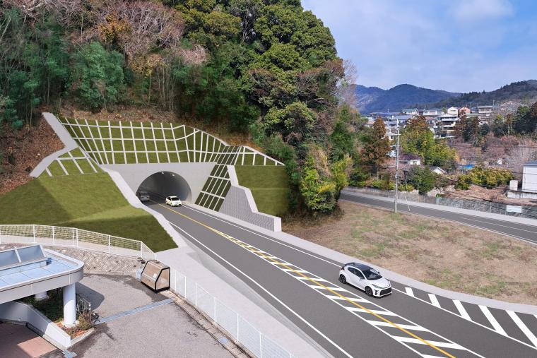 トンネル東側坑口のイメージ