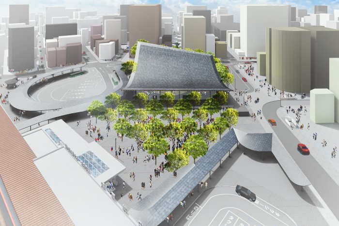 神戸駅　パース図