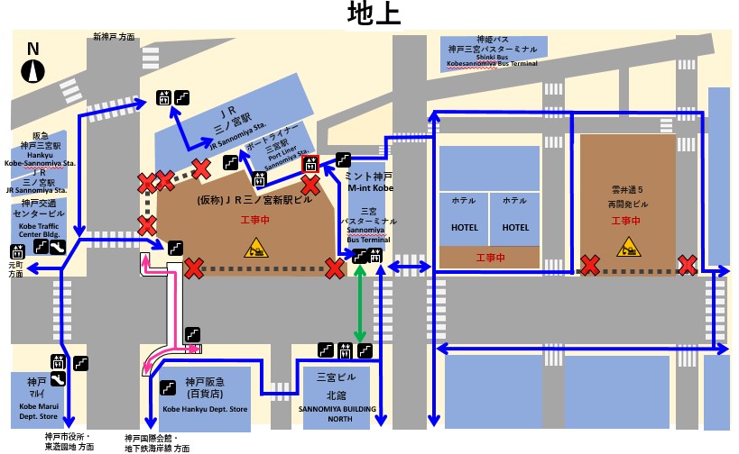 地上
