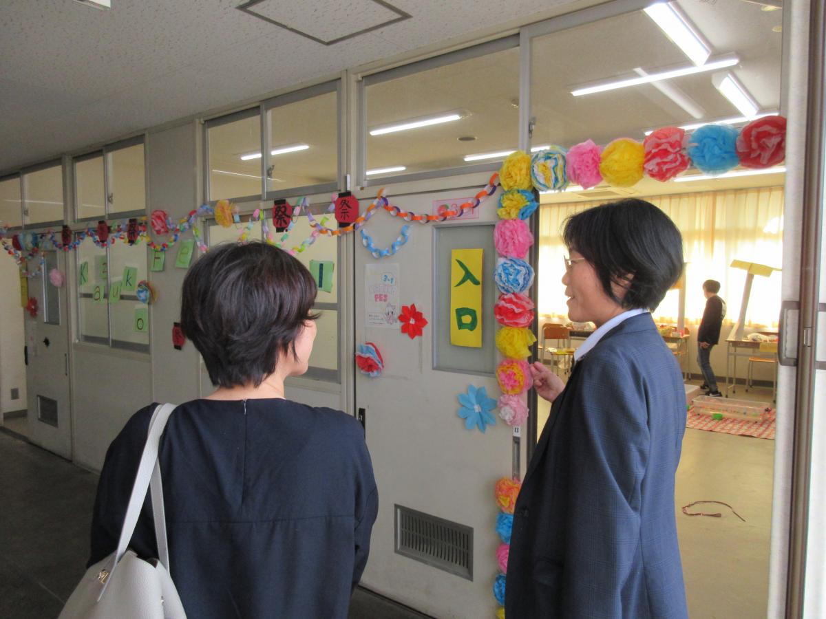 教育委員が11月7日学校訪問（摩耶兵庫高等学校）