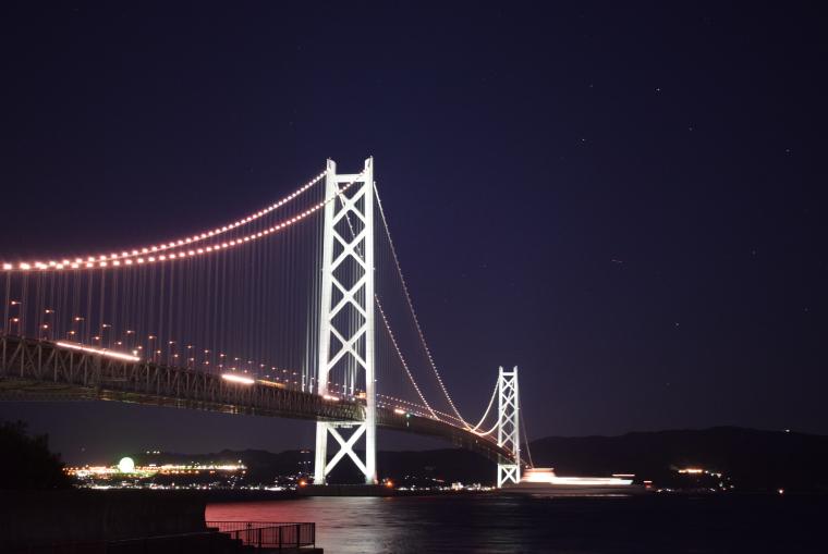 明石海峡大橋特別ライトアップ