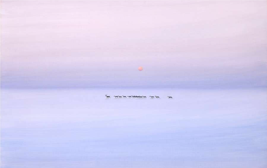 葉祥明《BlueHerd》