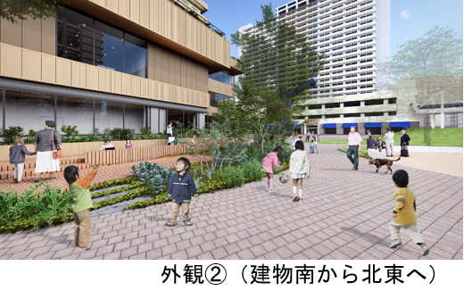 外観②(建物南から北東へ)