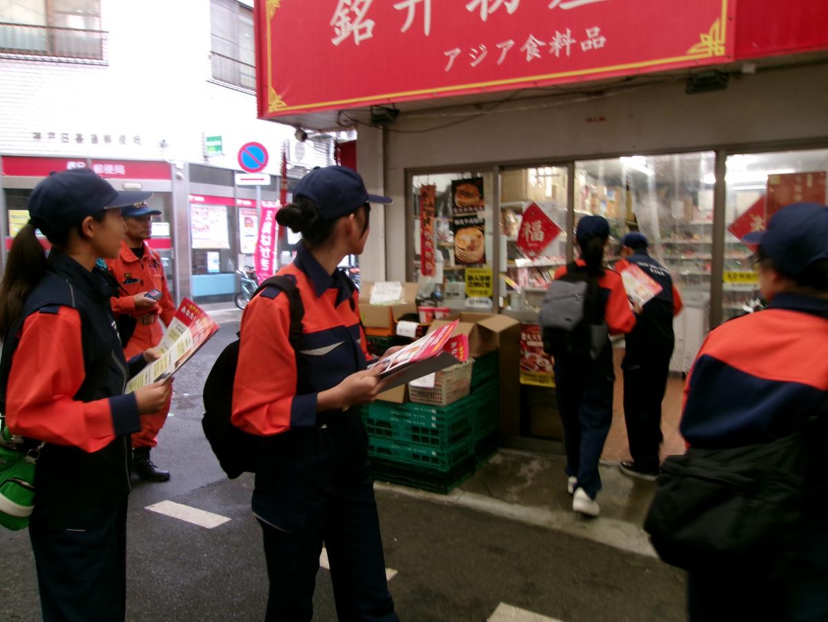 防災ジュニアの火災予防広報