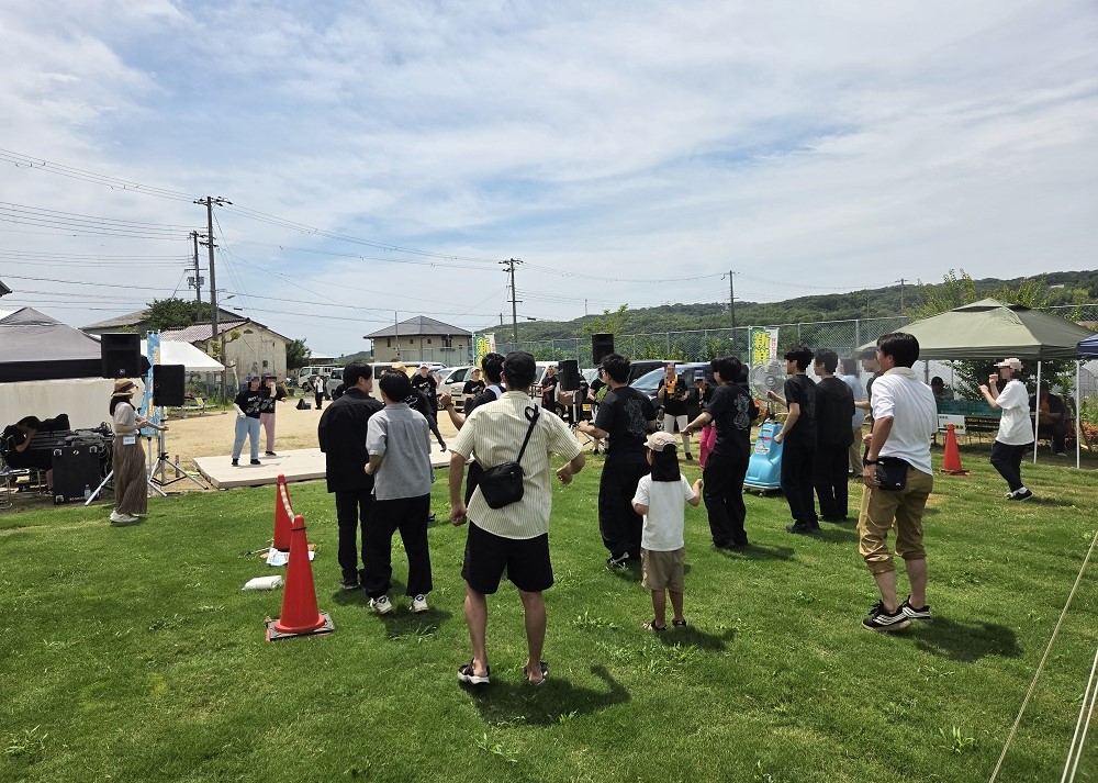 音楽と農業の祭典の様子
