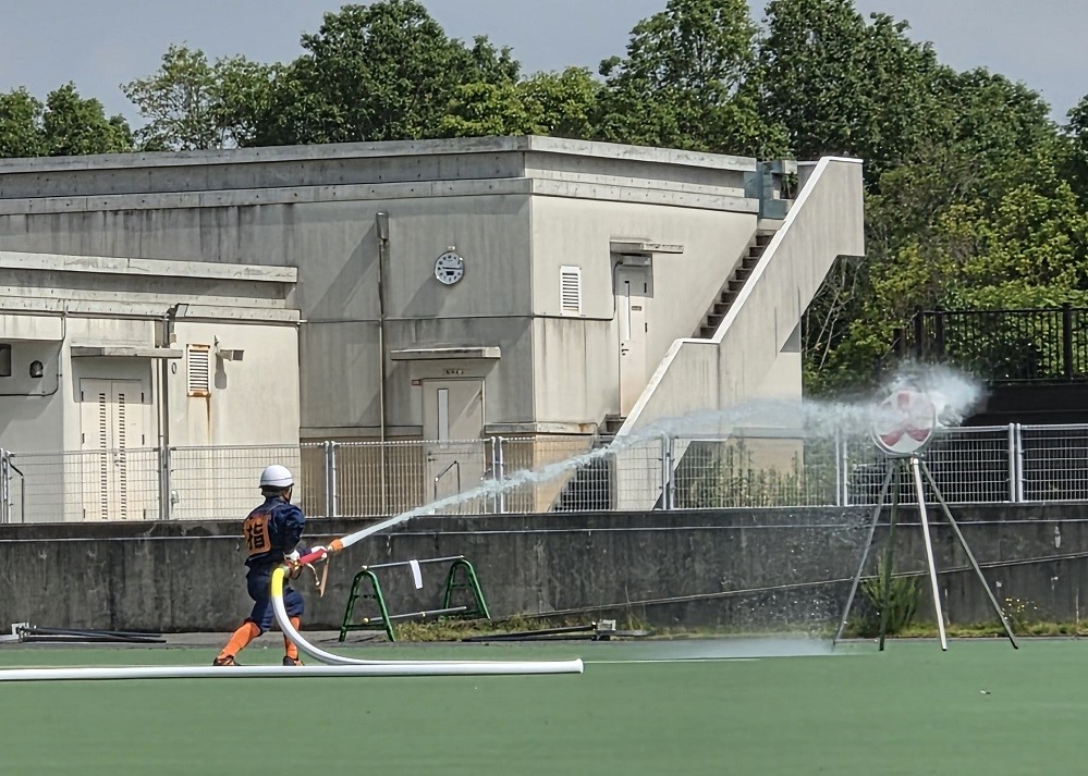 兵庫県消防操法大会の様子