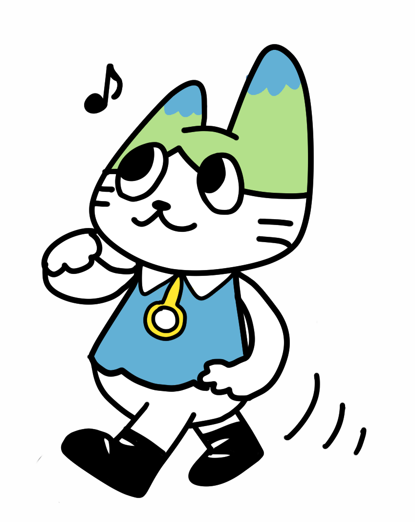 にゃだ(歩く)