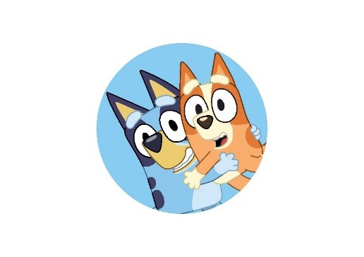 ブルーイとビンゴのヘッドマーク画像